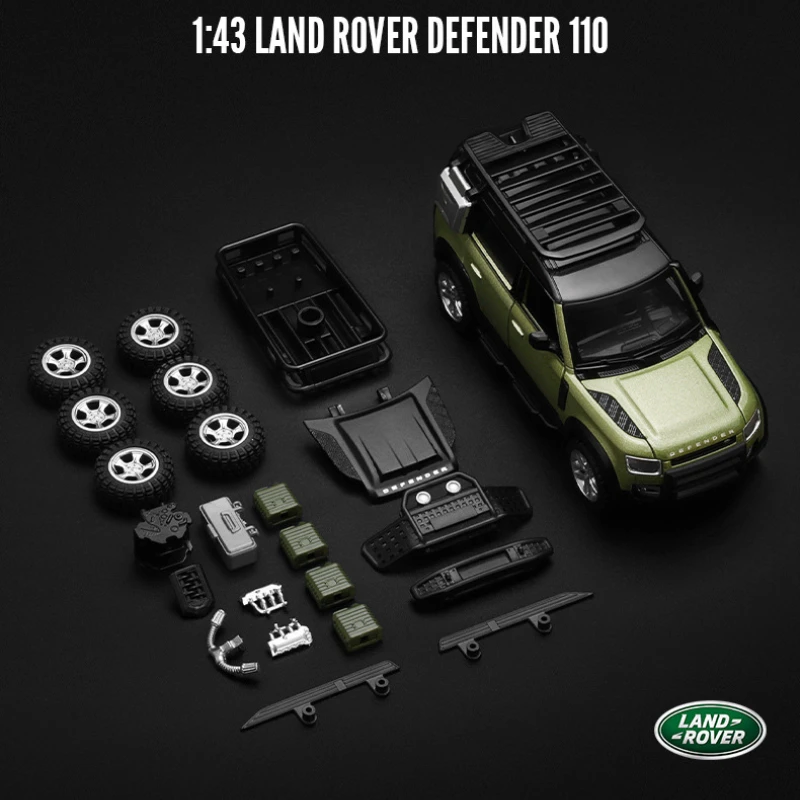 CCA Simulation 1/43 Land Rover Defender 110 Alloy Car Model Children Boy Diecast toy Vehicle Gift home decor miniature voiture