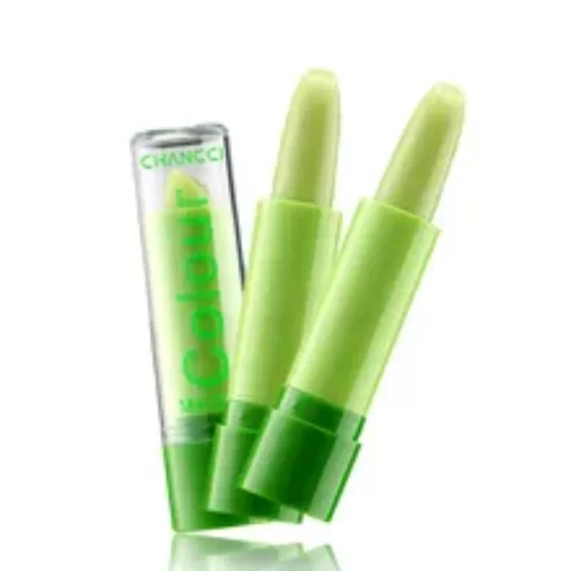 Alta qualidade aloe vera bálsamo labial mudança de cor geléia batons hidratante hidratante lipbalm maquiagem duradoura batom cosméticos