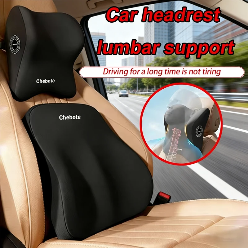 

Универсальная подушка для шеи и поясницы для автомобильного сиденья, подушка для спины из пены с эффектом памяти для комфорта и снятия усталости, подходит для большинства автомобилей