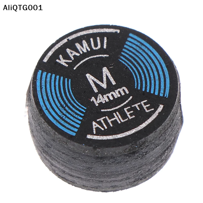 1PC 14MM Snooker Cue Tip for Pool Table Players Quality Billiard Leather Nine-Ball Hard Soft Head S/M/H