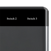 B29C-3 Gang Smart Touch Switch TUYA Smart Zigbee Wireless For Home Black And Gray EU Plug