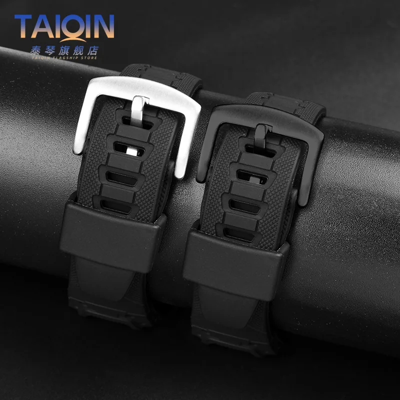 For Casio PROTREK Watch PRG-110Y PRG-110C PRW-1300Y PRW-1500Y PRG-130Y resin Sports strap 26mm Silicone watchband Accessories