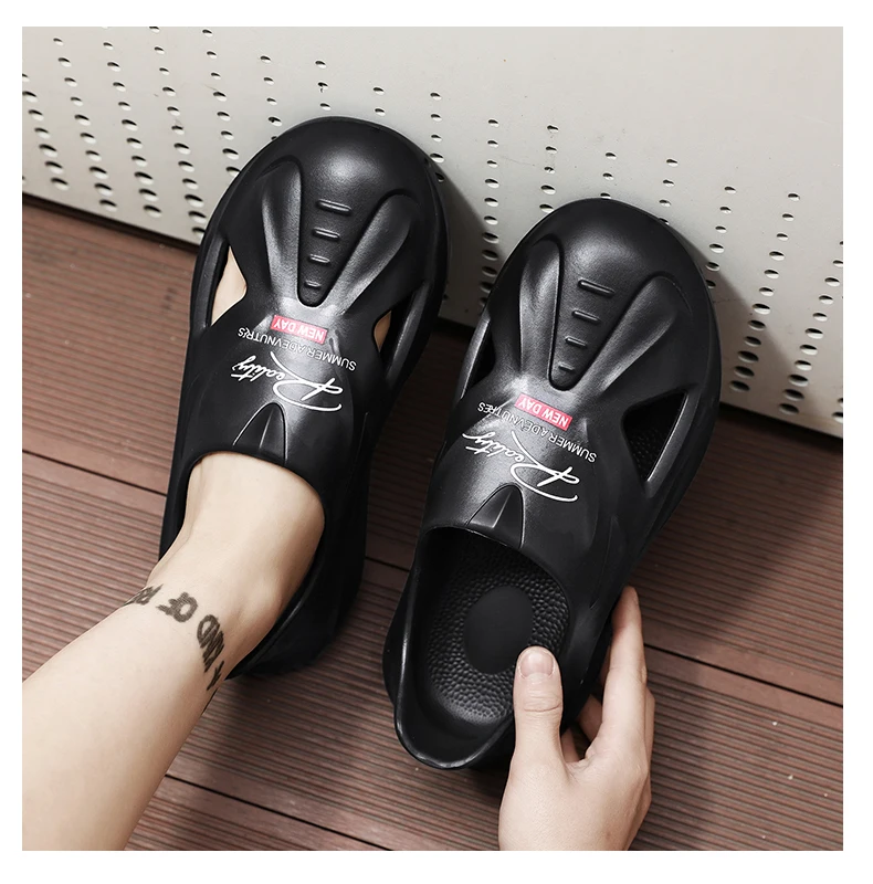 

Coconut sandals men's summer beach slippers men's driving sports outer wear non-slip toe-toe clogs new Baotou clogs men's summer outer wear non-slip anti-odor poop-feeling sports popular driving coconut beach sandals