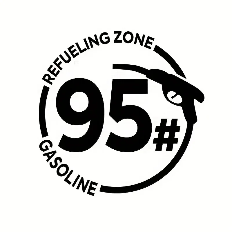 1 шт. зона заправки 95 #   Наклейка-водостойкая виниловая наклейка для энтузиастов топлива, крутой персонализированный автодекор