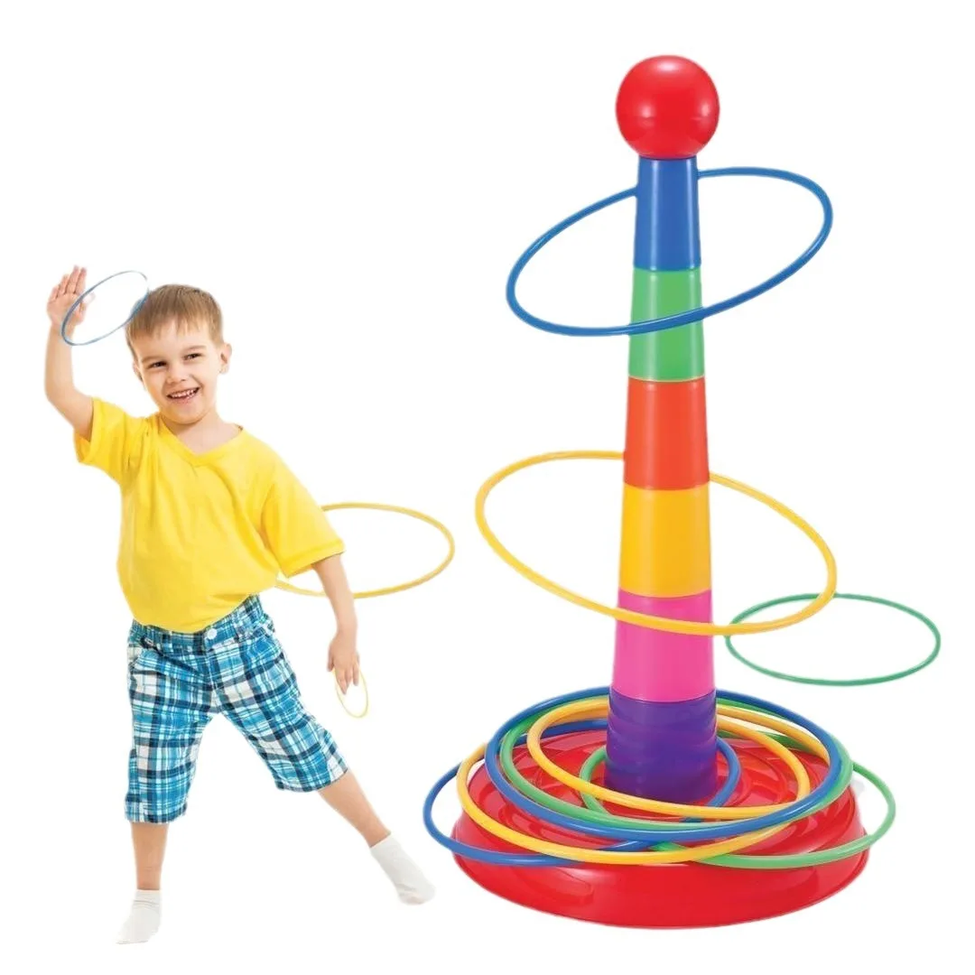 الأطفال رمي دائرة لعبة الطويق مكدسة اللعب متعة داخلي في الهواء الطلق الوالدين والطفل طبقات دائرة التفاعلية التعليم المبكر هدية