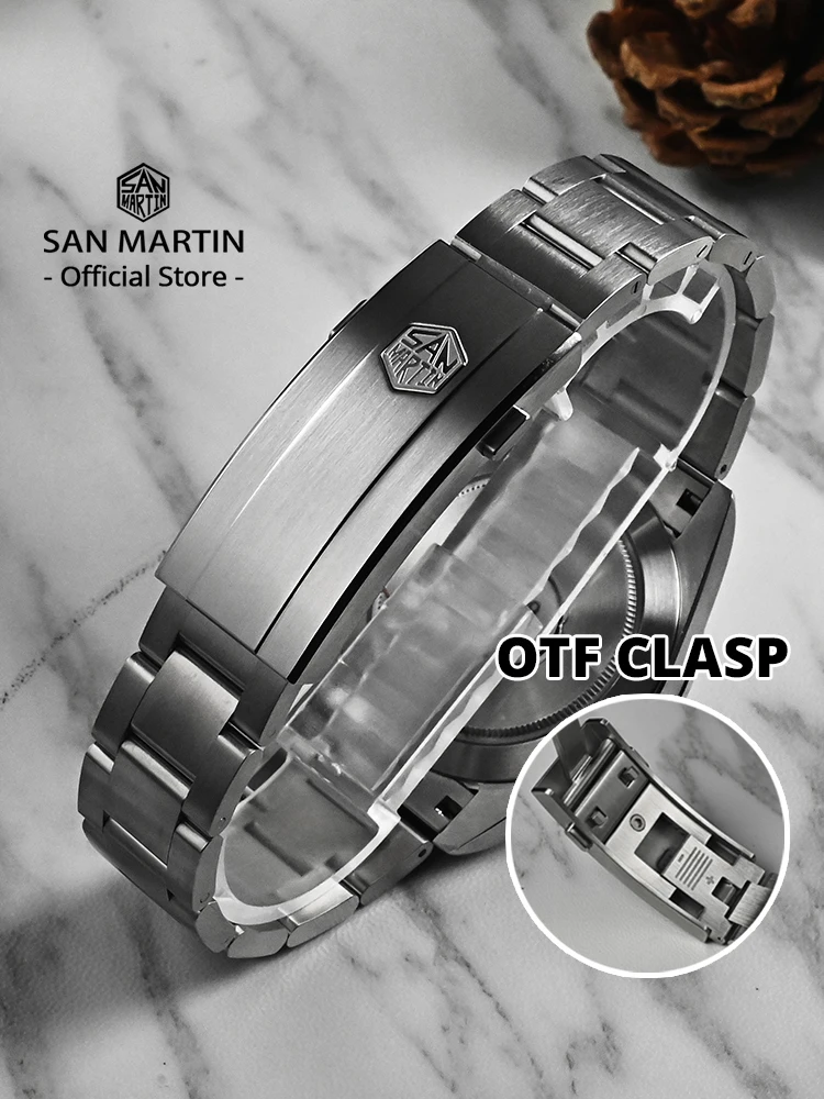 San Martin Upgraded 38.3mm BB GMT Hangzhou 6460 Men Automatic Mechanical Watches Sport Sapphire Luminous Waterproof 100m SN0054