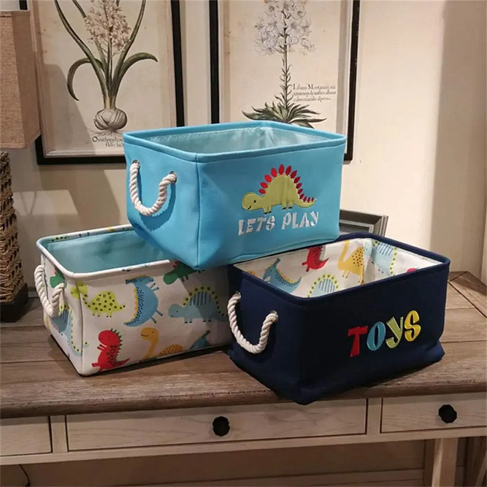 

Storage Bins for Kids Boys Girl Nursery Hamper Canvas Laundry Basket Foldable Large Storage Baskets for Toys Books Clothes Gifts
