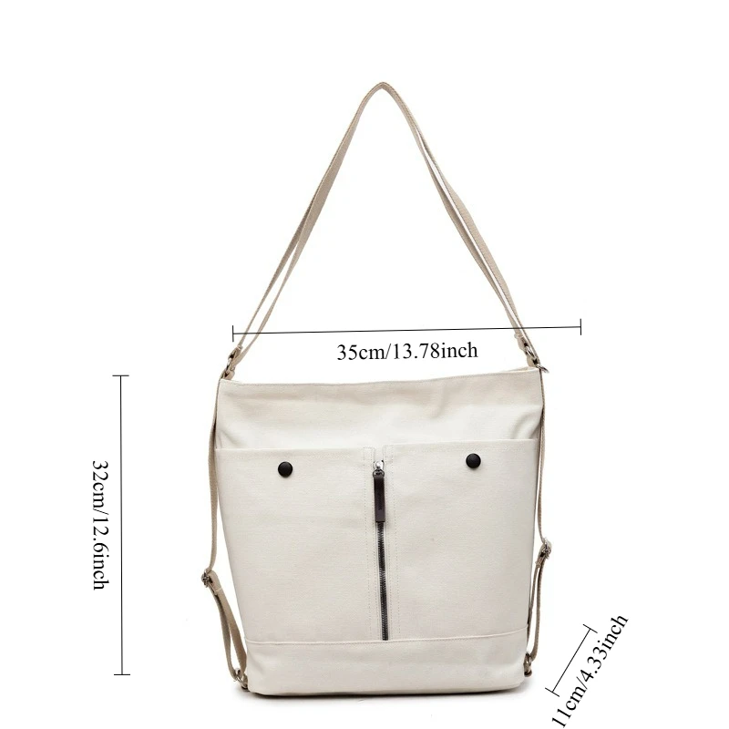 قماش الموضة؛ حقيبة ظهر isure متعددة الجيوب حقيبة كتف كاجوال للركاب حقيبة دلو عصرية مريحة ومتعددة الاستخدامات #6