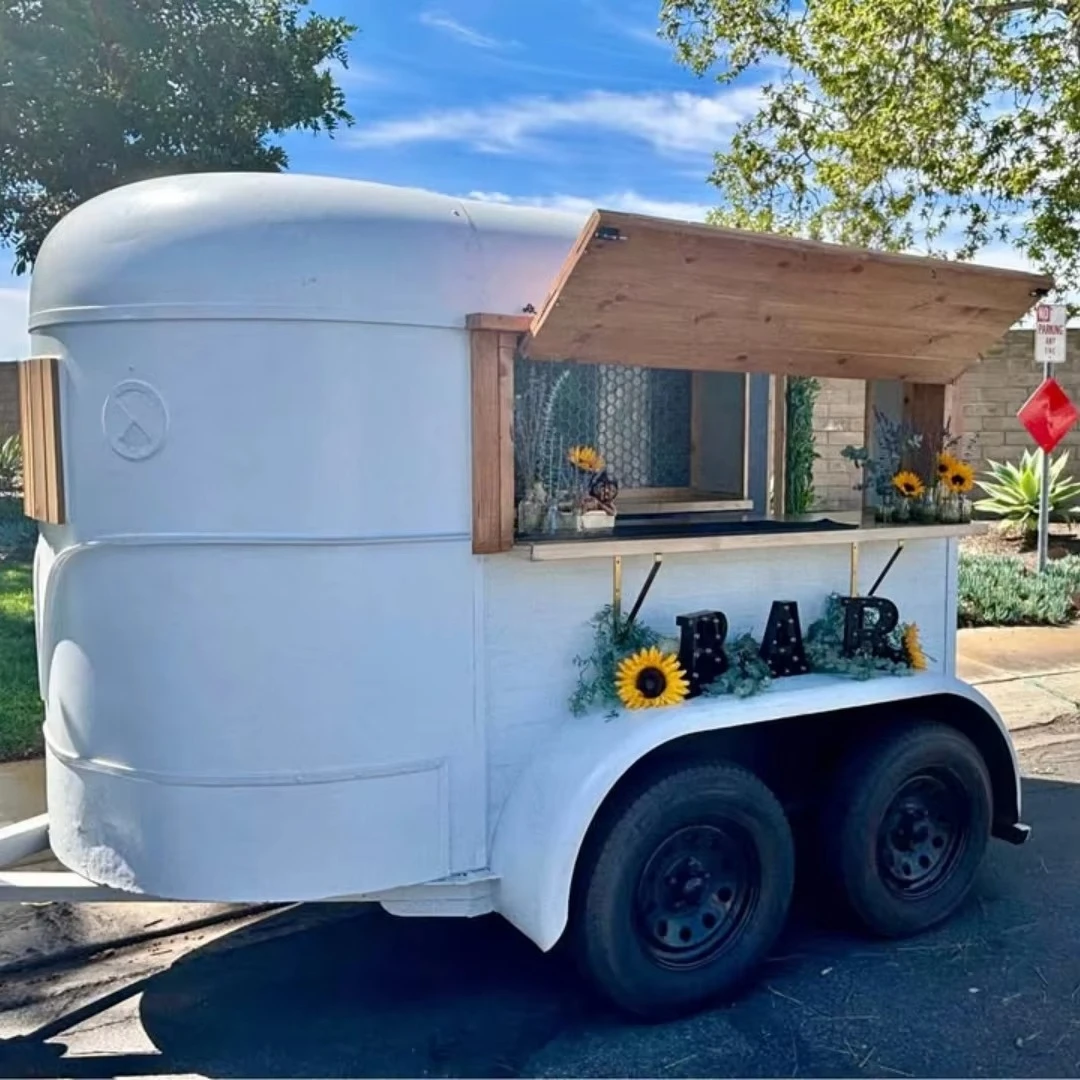 Mobile Food Truck Coffee Carts Mobile Kitchen Horse Trailer Ice Cream Truck Mobile Bar Food Trailer for Sale in US and UK