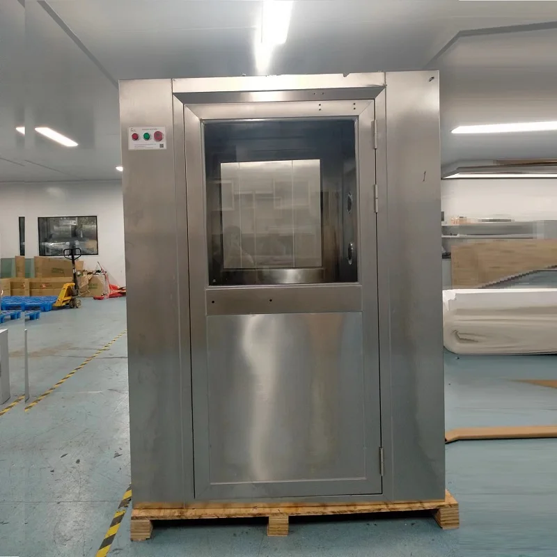 Modular clean room air shower with air interlock system