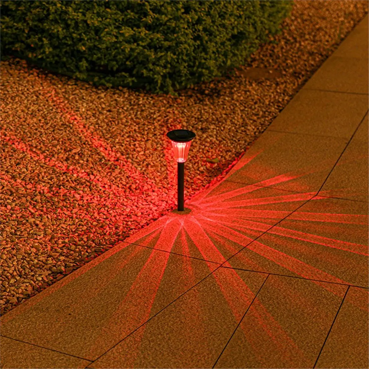 Solar Lamp Garden Lamp Colored Light LED Solar Lamp 3 Pieces Saving Waterproof Stainless Steel Perfect for Patio, Lawn
