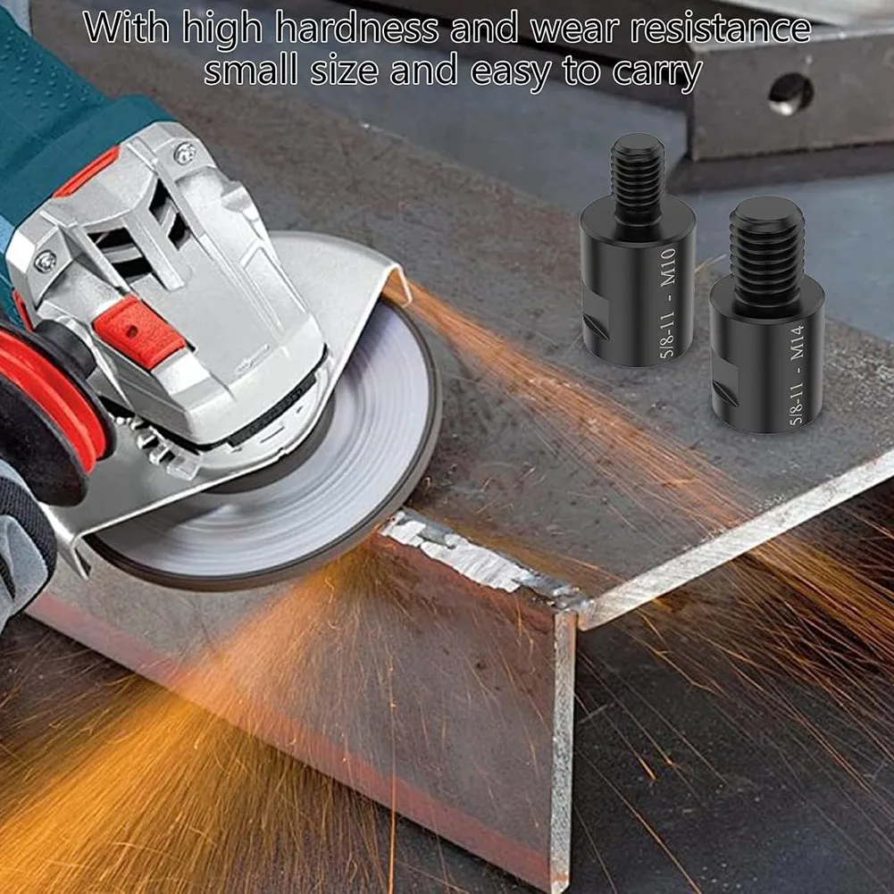 ABFA 4Pc Angle Grinder Converter Adapters,5/8In-11 Female To M14/M10 Male Thread Adapter,For Angle Grinder Polisher Drill Bit