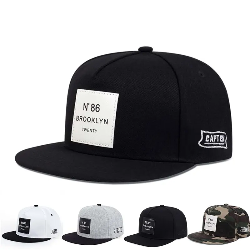 New Fashion N86 BROOKLYN Patch Snapback Hat For Men Women Adjustable Cotton Tide Hip Hop Outdoor Sport Baseball Cap