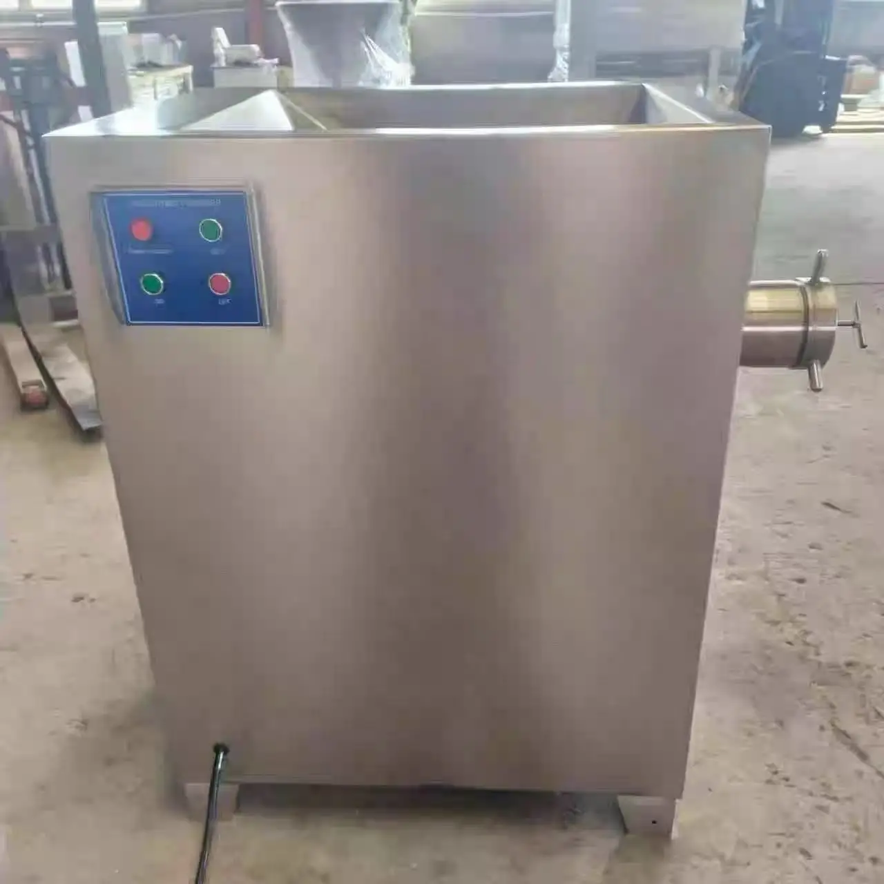 Steel New Condition for Frozen Meat Processing High-Capacity Electric Industrial Meat Grinder Mixer Automatic Stainless
