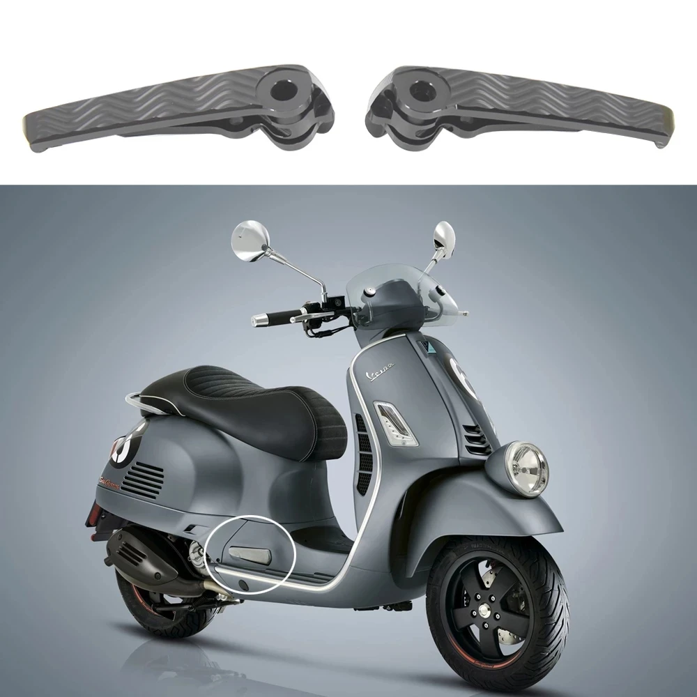 

New Passenger Foot Peg Extensions Extended Footpegs For Vespa GT GTS GTV 60 125 200 250 300 300ie Vespa Motorcycle Accessories