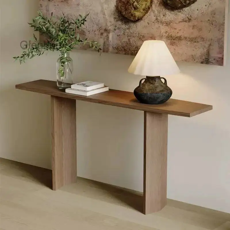 Drawer Console Table Design Luxury Narrow Modern Entryways Table Decorative Furniture Entrance Console Living Room Furniture image 5