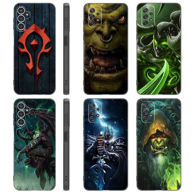 World Of W-Warcraft Phone Case For Samsung A13 A32 4G A23 A25 A34 A35 A52S A53 A54 A55 A73 5G A12 A14 A15 A31 A33 A50 A51 A72