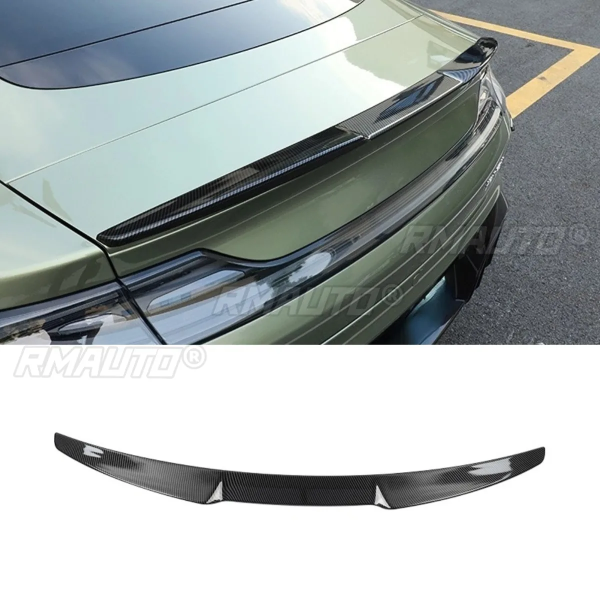 Car Rear Trunk Spoiler Wing M4 Style Modification Part For Xiaomi Su7 Rear Trunk Spoiler Wing Car Accessories Exterior Part
