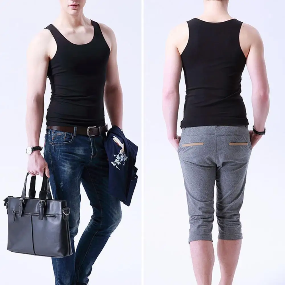 Tank Tops Men Cotton Running Vest Fitness Cool Summer Sleeveless Top Gym Sport Slim Casual Undershirt Male Colors