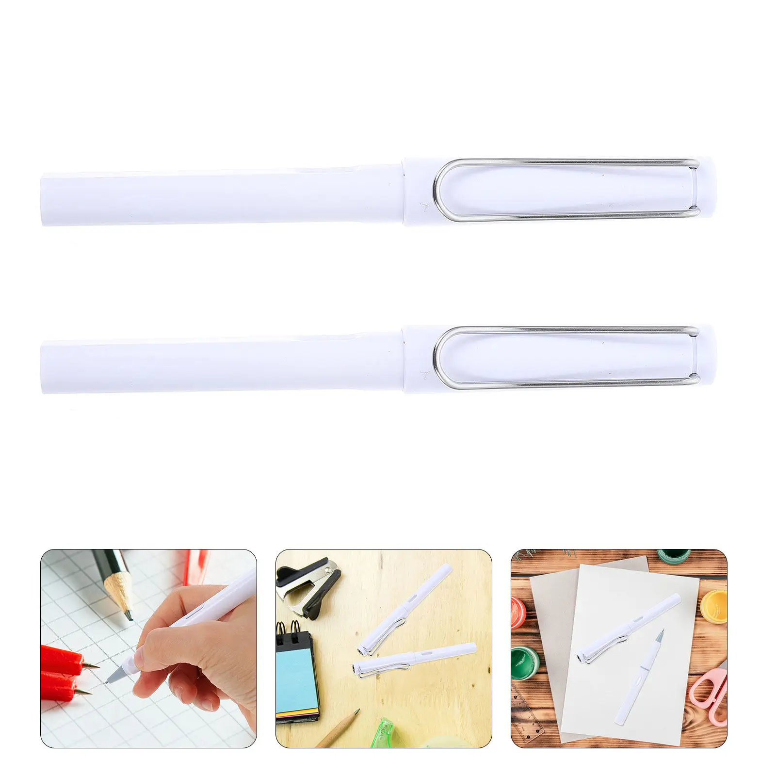 

Набор из 2 резаков для бумаги в форме ручки: безопасный, портативный инструмент для рукоделия, офиса, школы, скрапбукинга, вырезания резиновых штампов и гравировки