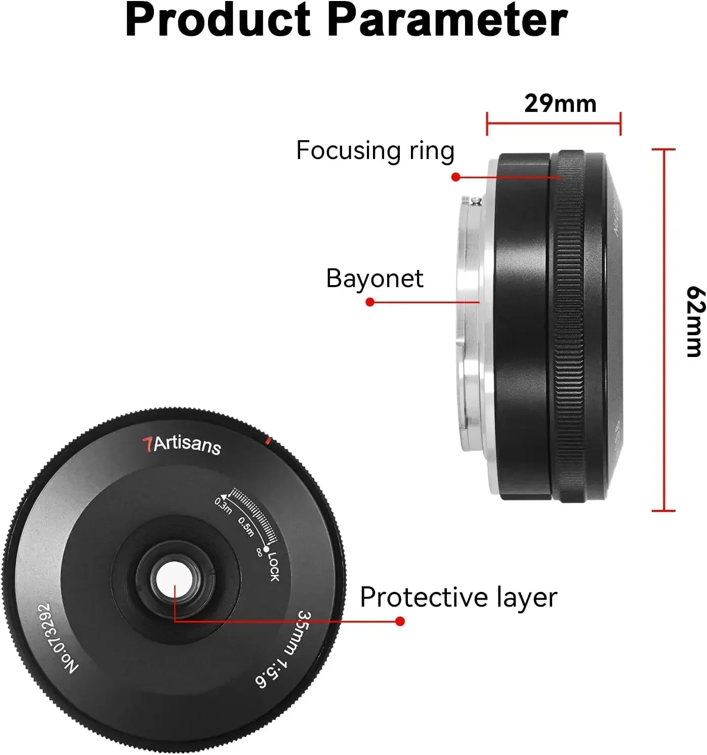

7artisans 35mm F5.6 Full Frame Manual Ultra Thin Pancake Lens для камер Leica L, Leica M, M10, M7, Sony E, A7S, A6000, Nikon Z, Z50