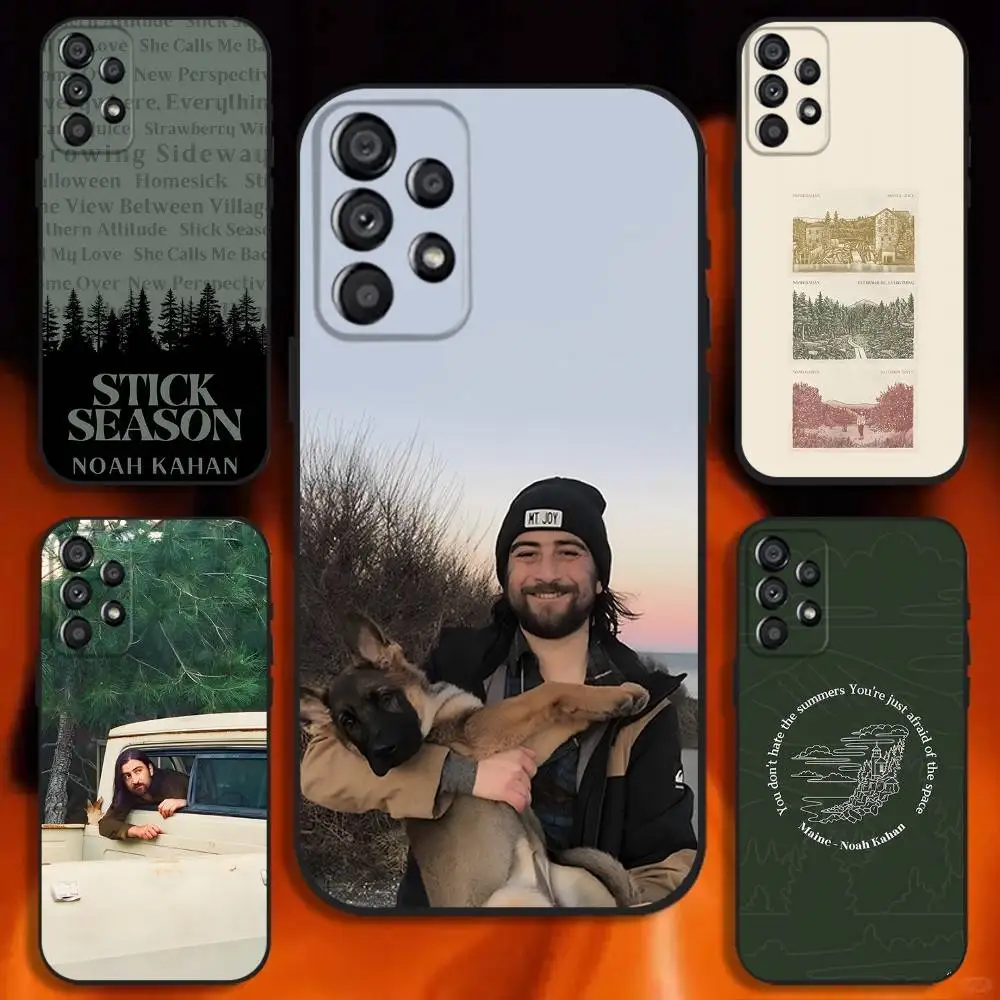 

Noah Kahan Stick Season Phone Case For Samsung Galaxy A20,A21s,A22,A31,A32,A52,A53,A72,73,A80 Soft Black Cover