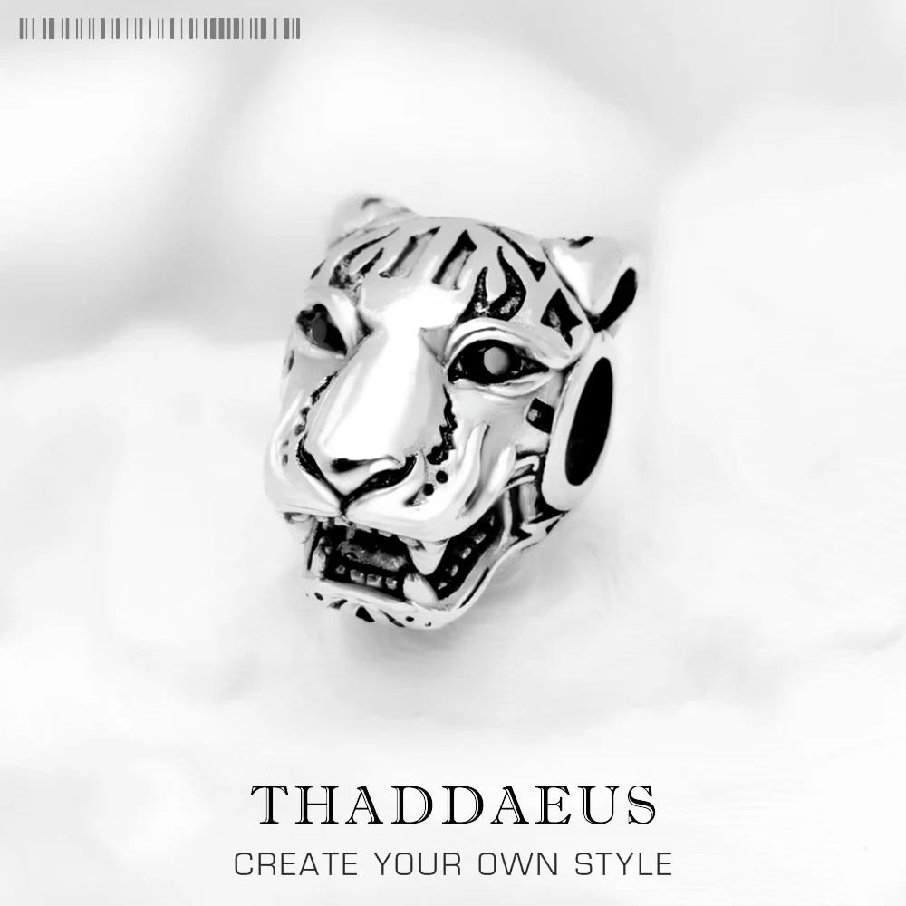 

Expressive Tiger Bead Europe Strength 2022 Summer Accessories 925 Sterling Silver Charm For Jewelry Making Women Men