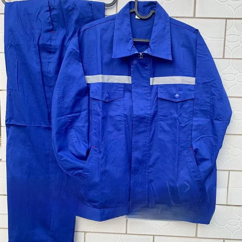 

Lightweight Summer Workwear Suit Men's Long Sve Breathable Auttive Repair Construction Site Welding Labor Prot...