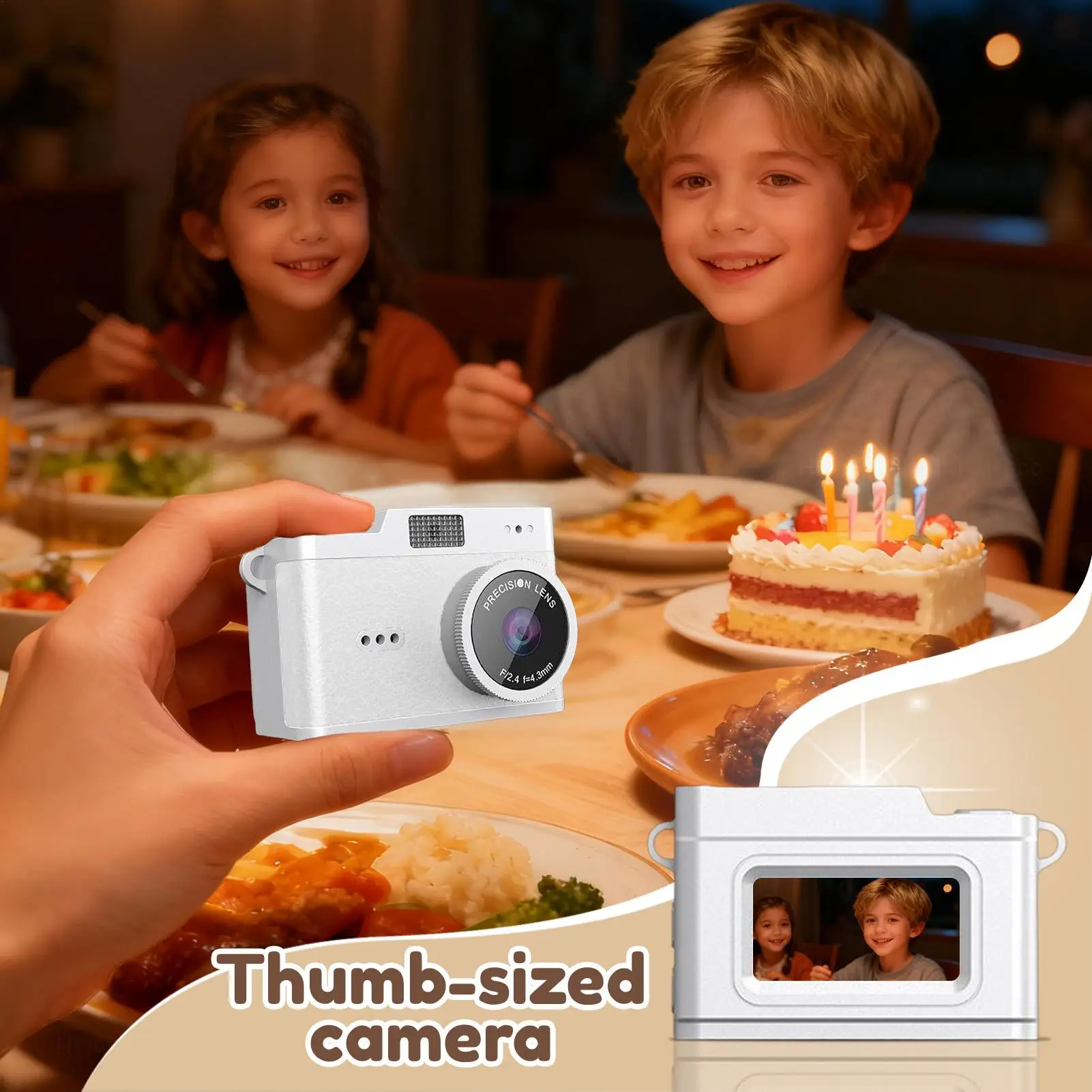 كاميرا الإبهام 1080P ألعاب ريترو كاميرا مسجل كلاسيكية مدمجة للمبتدئين البالغين والأطفال والأولاد والبنات أثناء السفر التقاط الصور يوميًا