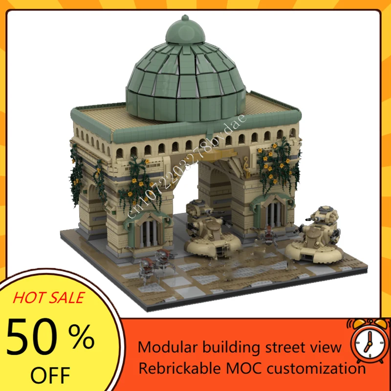 

5071PCS Attack on Theed Palace Space War Military MOC Model DIY Assembly Toy SpaceShip Battle Architecture Puzzle Christmas Gift