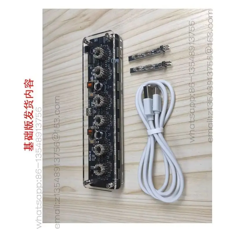 6-bit-in-8-2-glow-tube-clock-vintage-electronic-digital-tube-desktop-decorative-clock-nixie-clock-kit