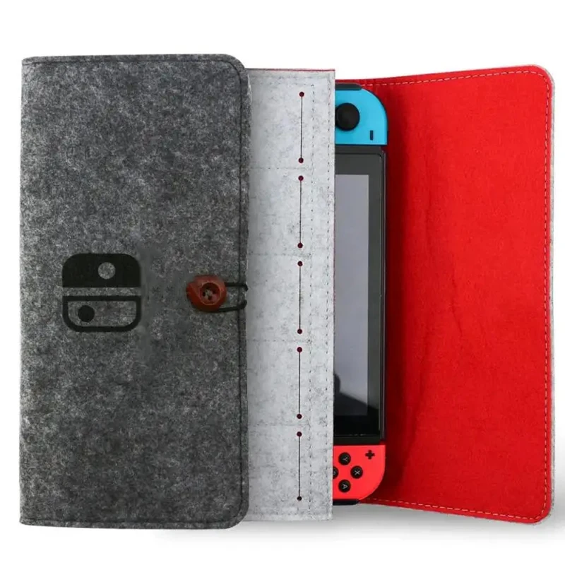 

For Switch Storage Bag Console Protective Carrying Portable Case Host Protection Hand Felt Soft Bag Game Accessories