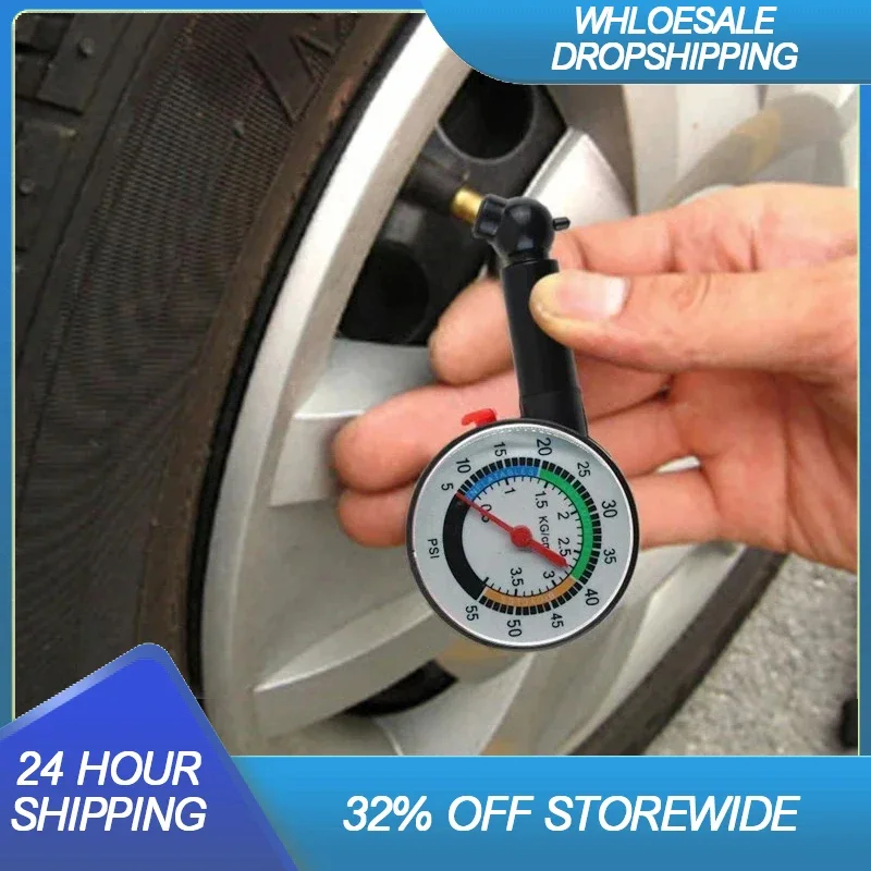 

High-Precision Auto Tire Pressure Gauge - Essential Inflation/Deflation Tool for Safe, Fuel-Efficient Driving Experience