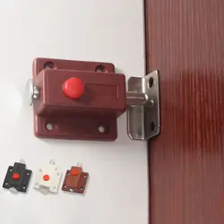 10PCS Furniture Safety Button Cupboard Door Bolts Solid Door Latch Cabinet Door Suction Latch Lock