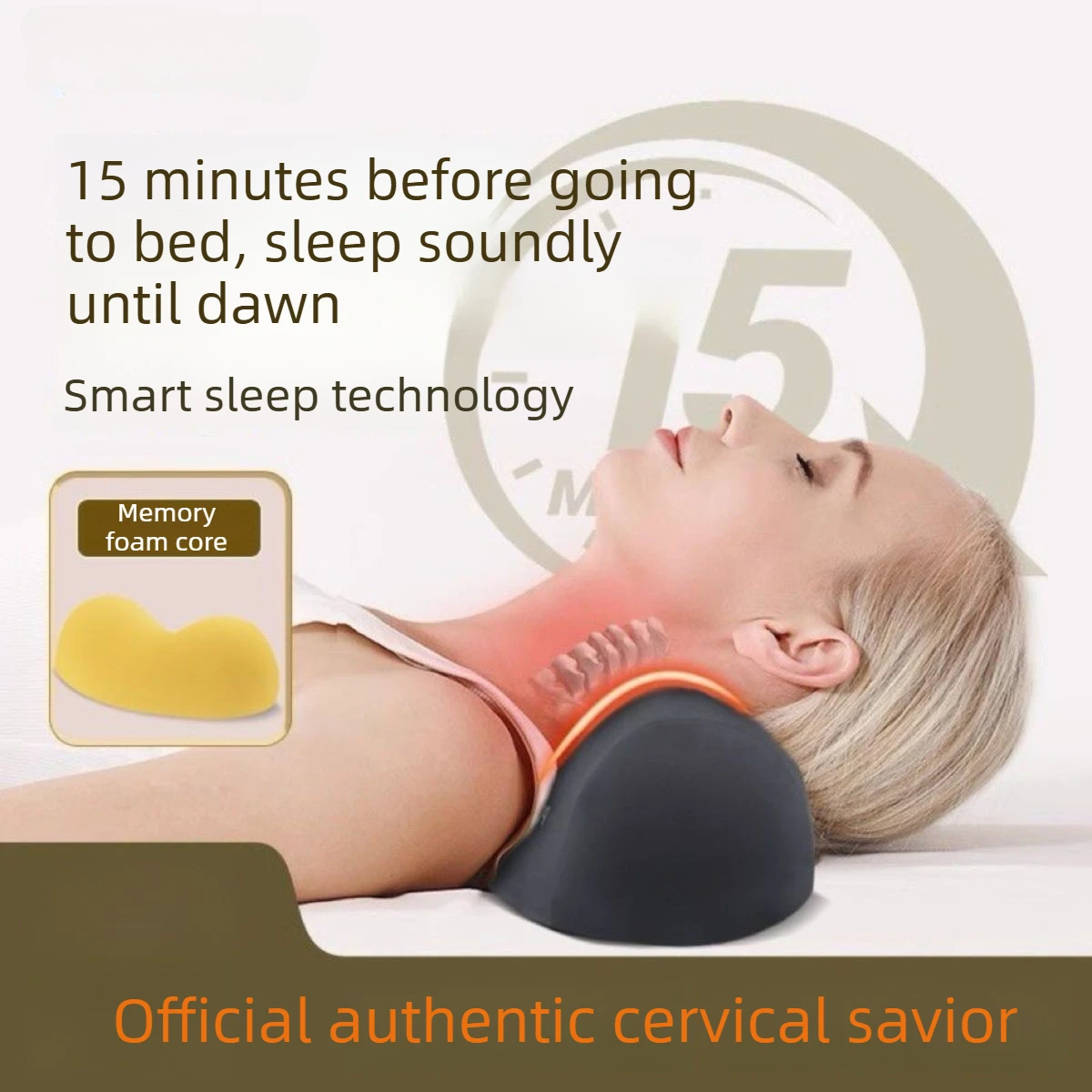 Memory Foam Pillows Cervical Spine Support Pillow Relaxing Cervical Slow Rebound Neck Pillow Sleeping Orthopedic Pillow Bedding