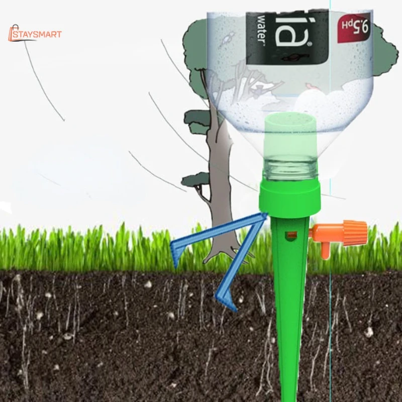 

Self-Watering Drip Irrigation System-Automatic Vacation Watering Spikes for Houseplants,Gardens & Greenhouses.