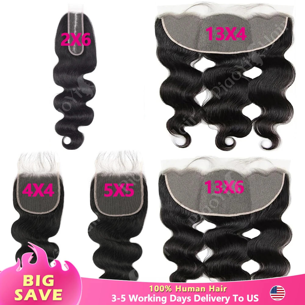 

13x6 13X4 HD Lace Frontal Body Wave Brazilian Human Hair Preplucked 4x4 5x5 Transparent Lace 2x6 HD Lace Closure Human Hair