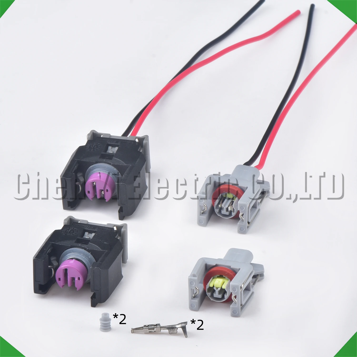 2 Pin Auto Waterproof Automotive  Connector Fuel Injector Wire harness Plug For Ssangyong buick Chevrolet 13816706 240PC024S8014