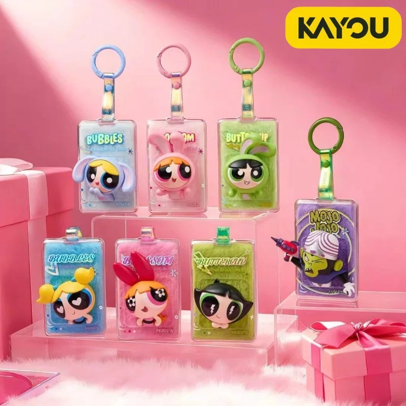 

В наличии оригинальная бархатная подвесная карта KAYOU The Powerpuff Girls Season Shining Courage Series слепая коробка аниме персонаж игрушка в подарок