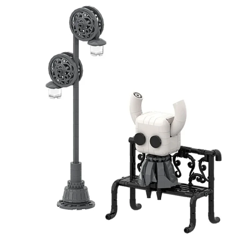 337PCS City MOC Hollow Knight Building Block Street Light Scene Model Figure Brick DIY Creative Children KIDS Holiday Toys Gift