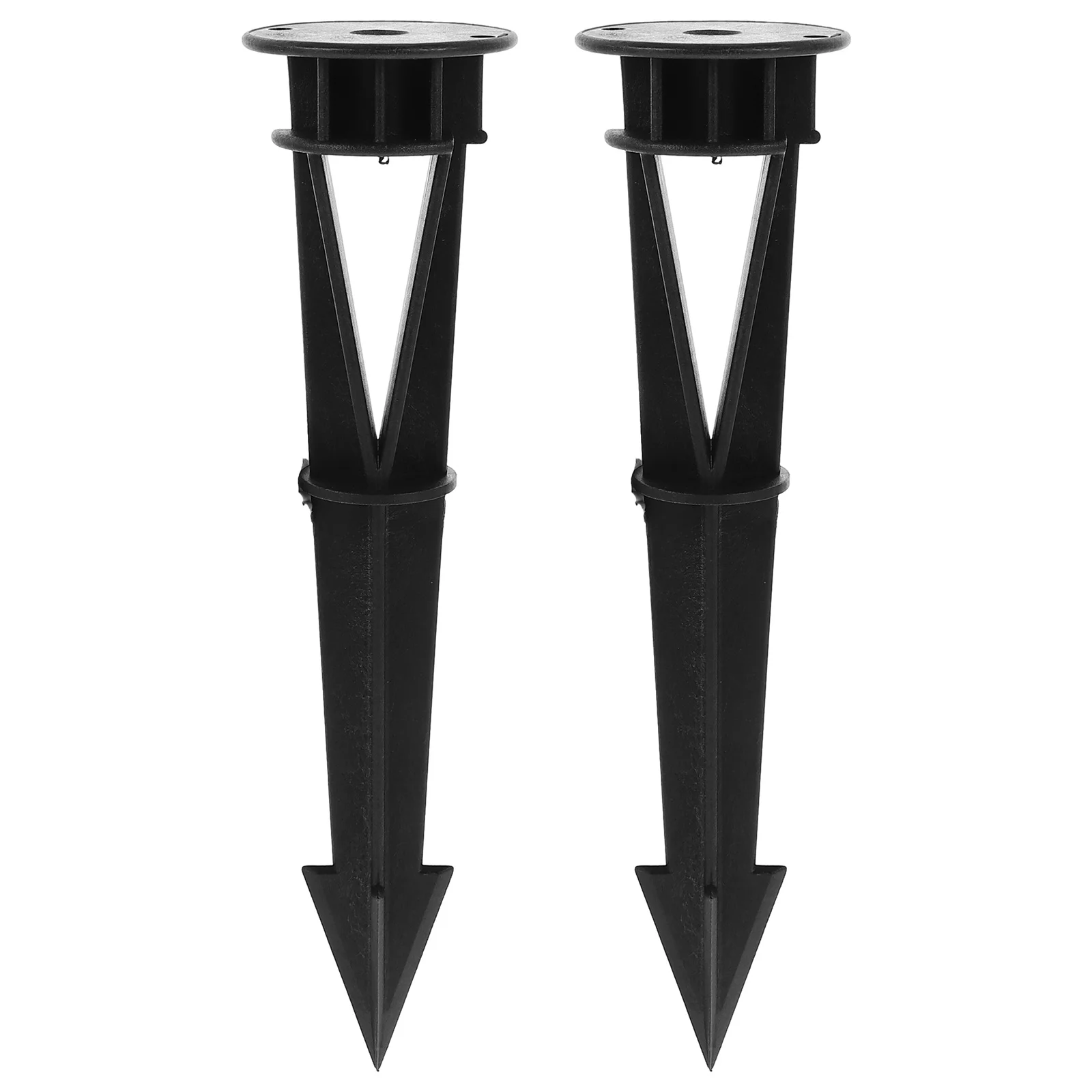 2 قطعة المسامير الأرضية البلاستيكية الثقيلة أوتاد مانعة لتسرب الماء لمصباح LED أضواء الحديقة دعم إضاءة المناظر الطبيعية في الحديقة