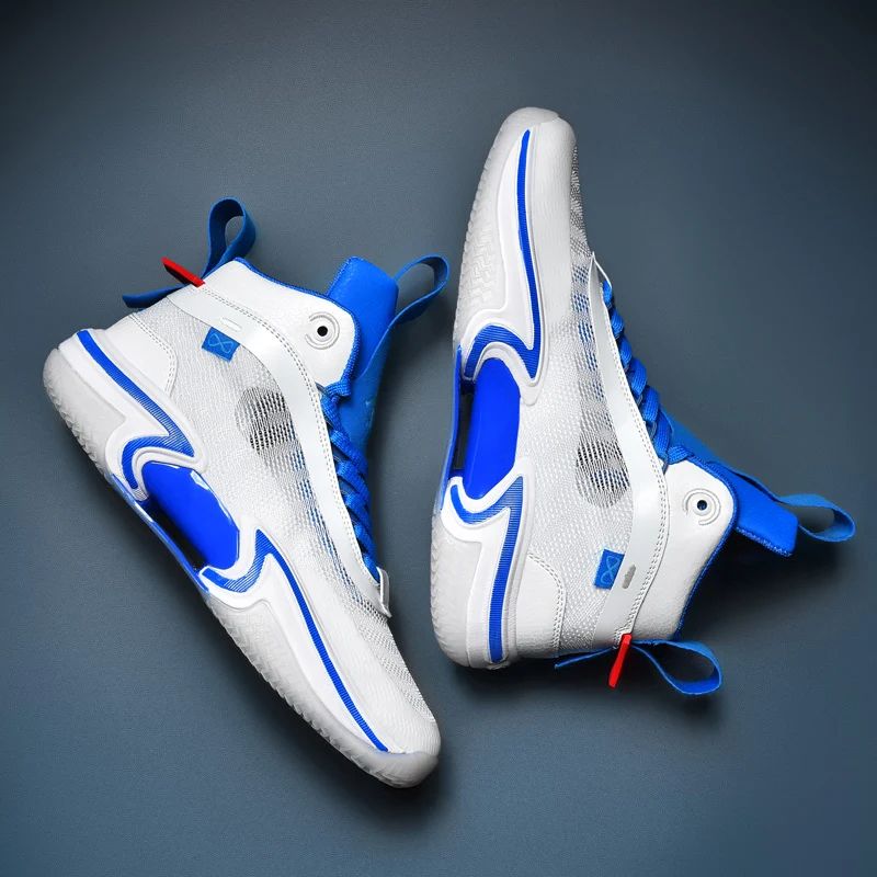 Classic brand basketball training shoes, comfortable and non-slip fitness basketball shoes, mid-top basketball shoes.