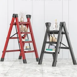 Household folding ladder indoor herringbone project ladder portable small stairs fork telescopic thickened escalator stools home