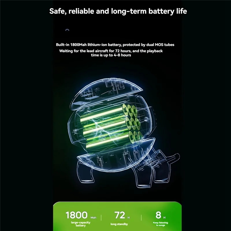 Reliablesmart Robot Monster Bluetooth Speaker Portable Stereo Alarm Clock AI Interactive Wireless Audio TF Card FM Radio