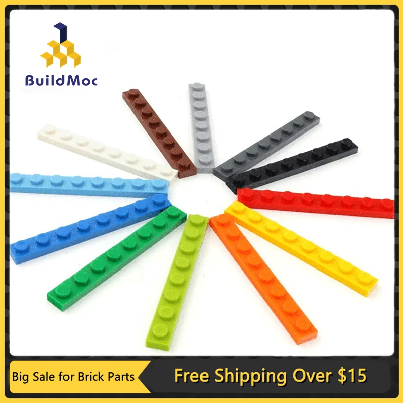 

30pcs DIY Building Blocks Thin Figures Bricks 1x8 12Color Educational Creative Bricks Bulk Model KidsToys for Children
