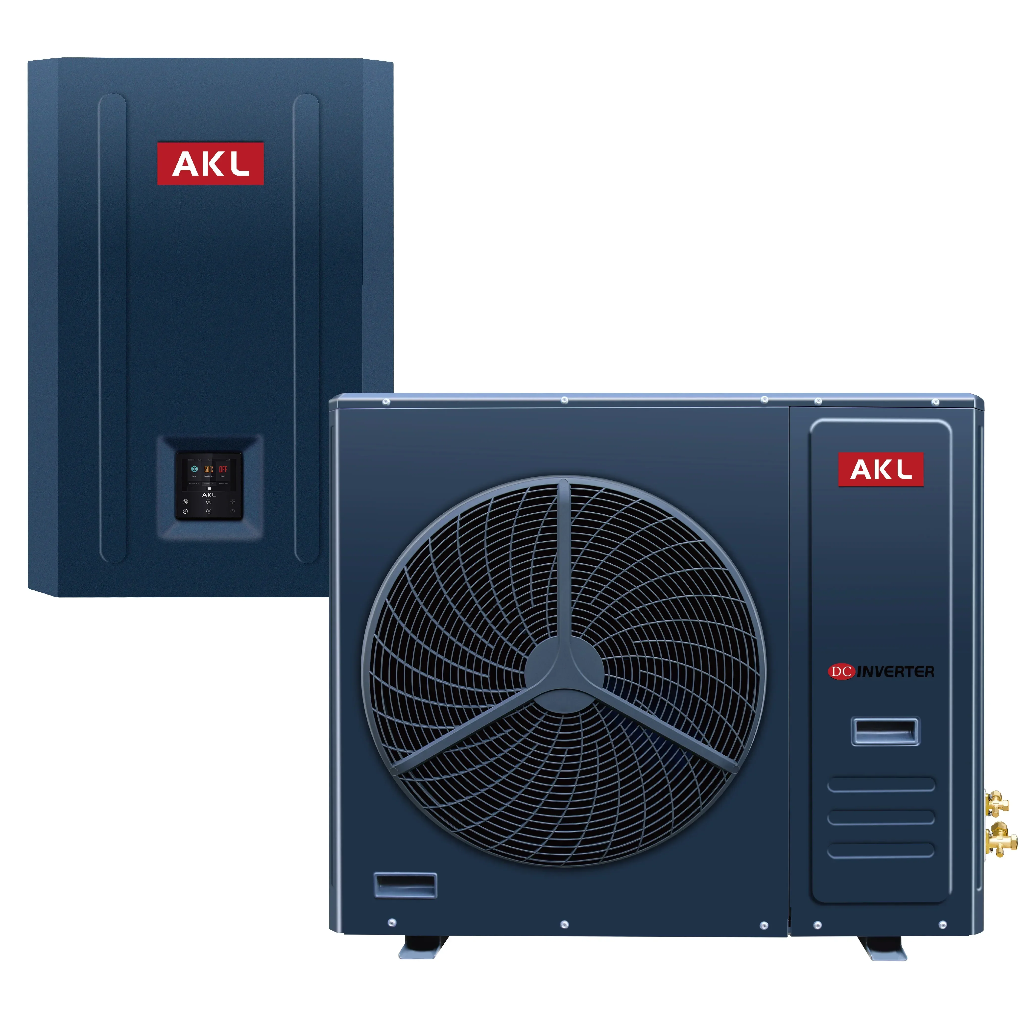 AKL Full DC Variable Frequency Heat Pump R32 with WIFI Control Split 8kw 10kw 15kw 18kw Heat Pump