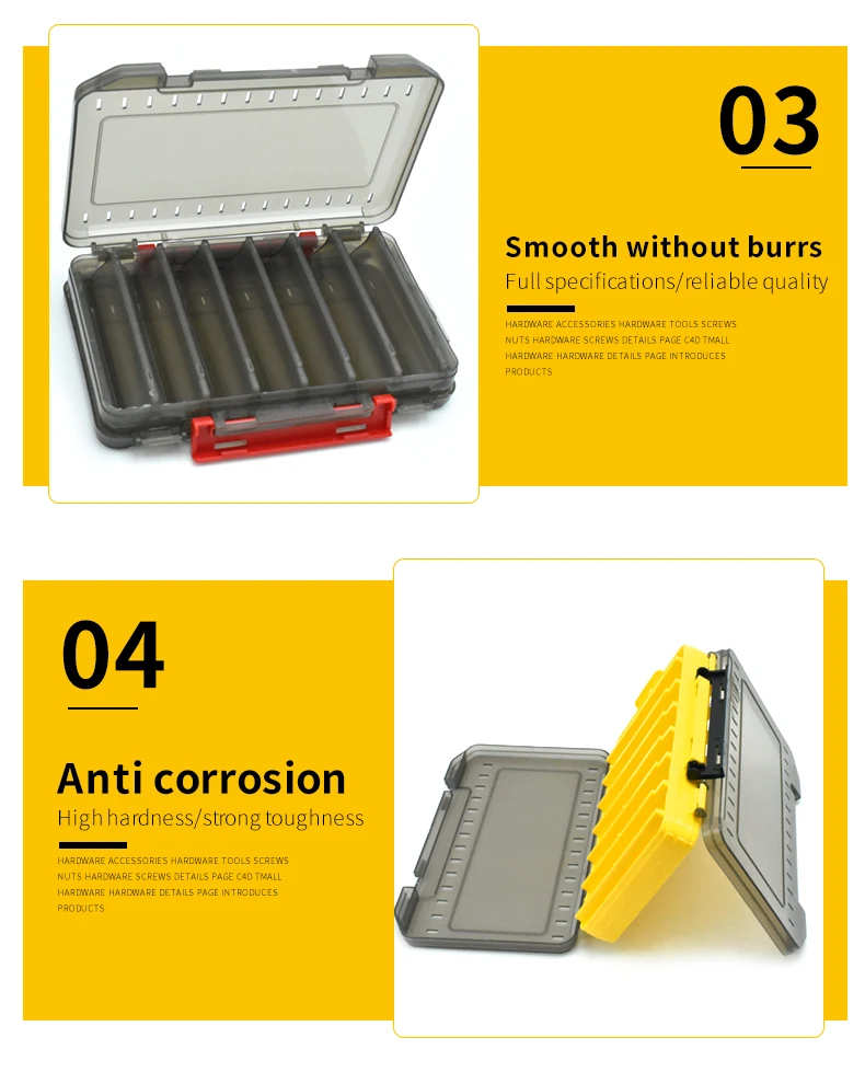 Angeln Lagerung Organizer Boxen Fischer Tackle Köder Angeln Lockt Tabletts Haken Werkzeug Container Kunststoff Box Für Karpfen Angeln Waren – Detail 6