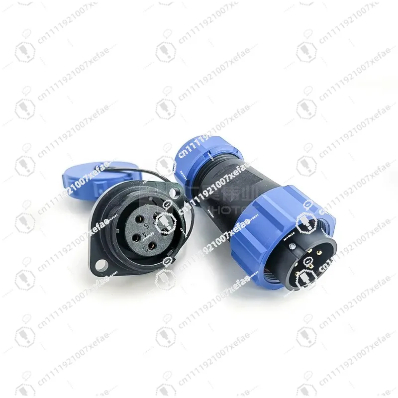 SP21 IP68 Waterproof Connector Panel 5 Pin M21 Male to Female Plug Socket Threaded Coupling