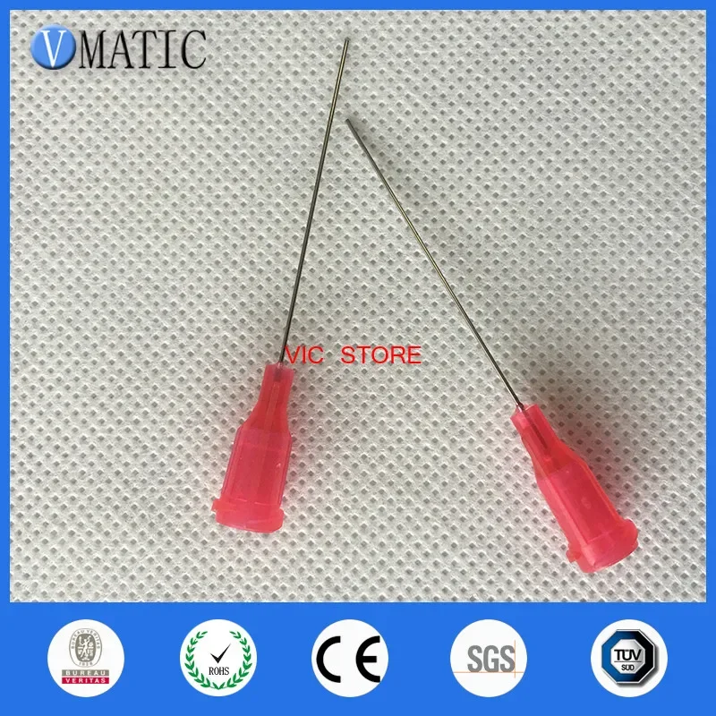 Free Shipping 100 Pcs 1.5 Inch 25G Te Premier Dispensing Tips Glue Dispense Needles 1-1/2 Inch