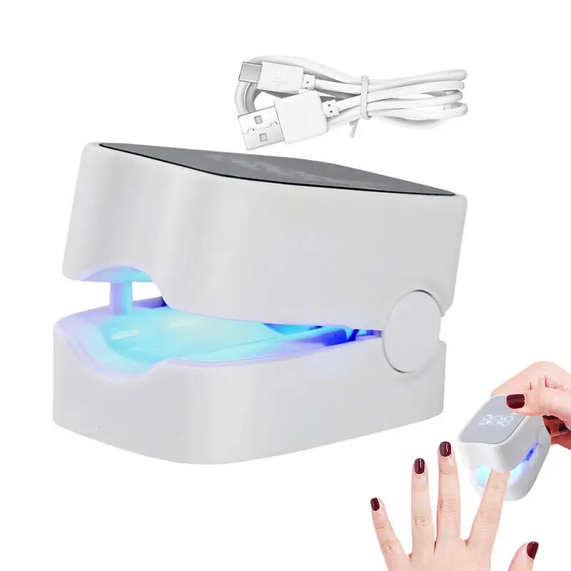 LED Nail Lamp Digital Display LED Fingernail Light USB Charging Nail Dryer Lamp for Nails Gel Polish Fast Curing Dryer Drying